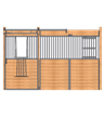 10 Foot Standard Stall Front with V-Door and Feed Door